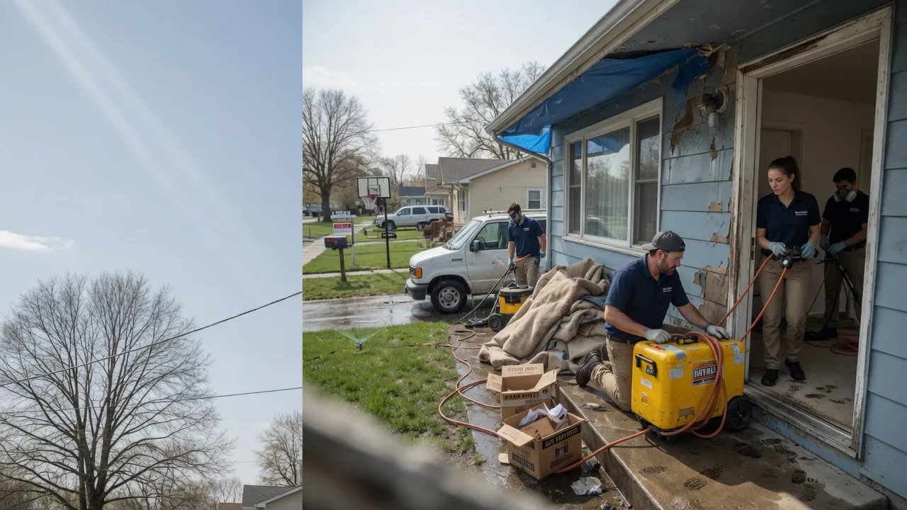 Basement Flood Cleanup in Carrollton, IL near me